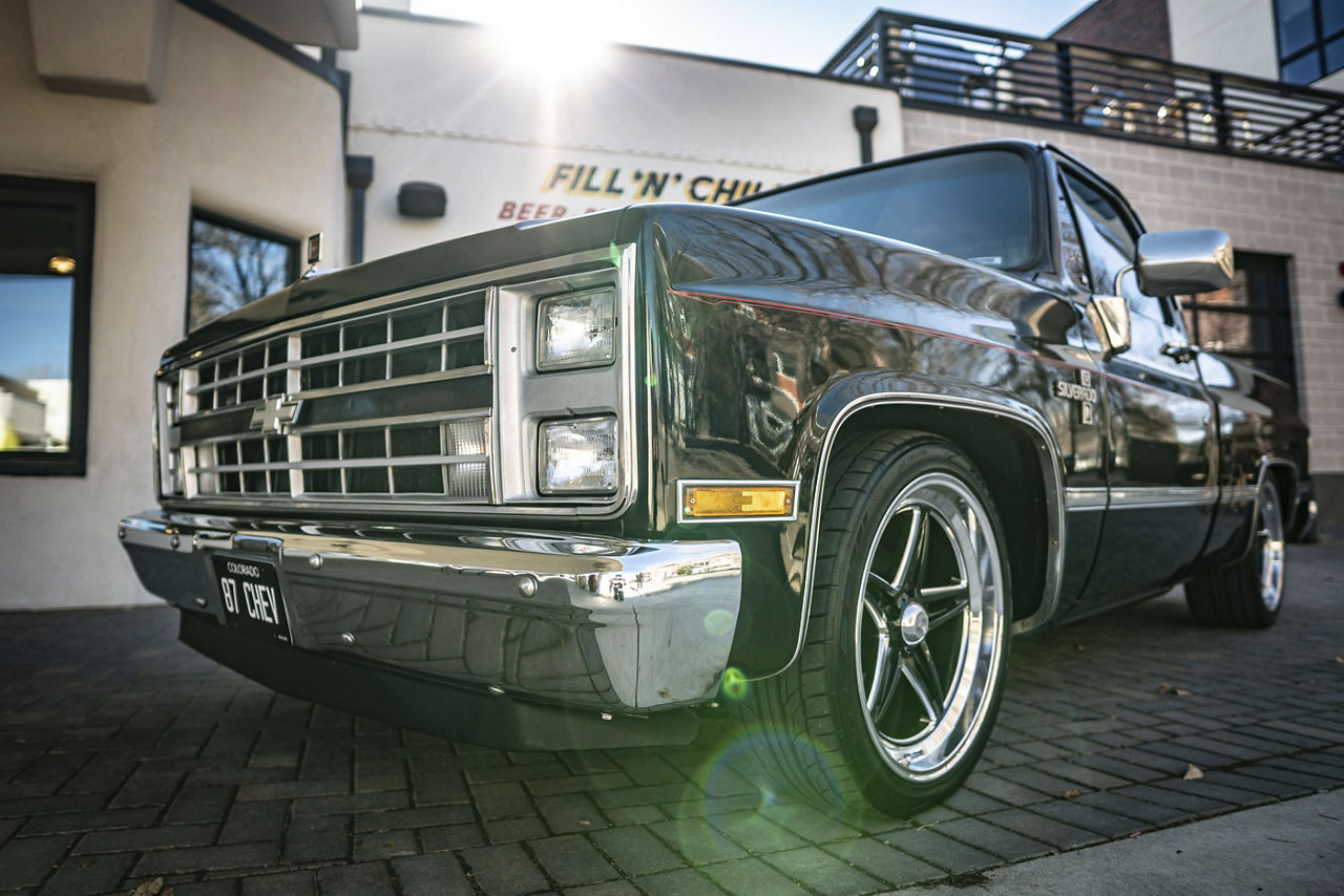 1987 Chevrolet C10 - American Racing GROOVE - Black | Wheel Pros